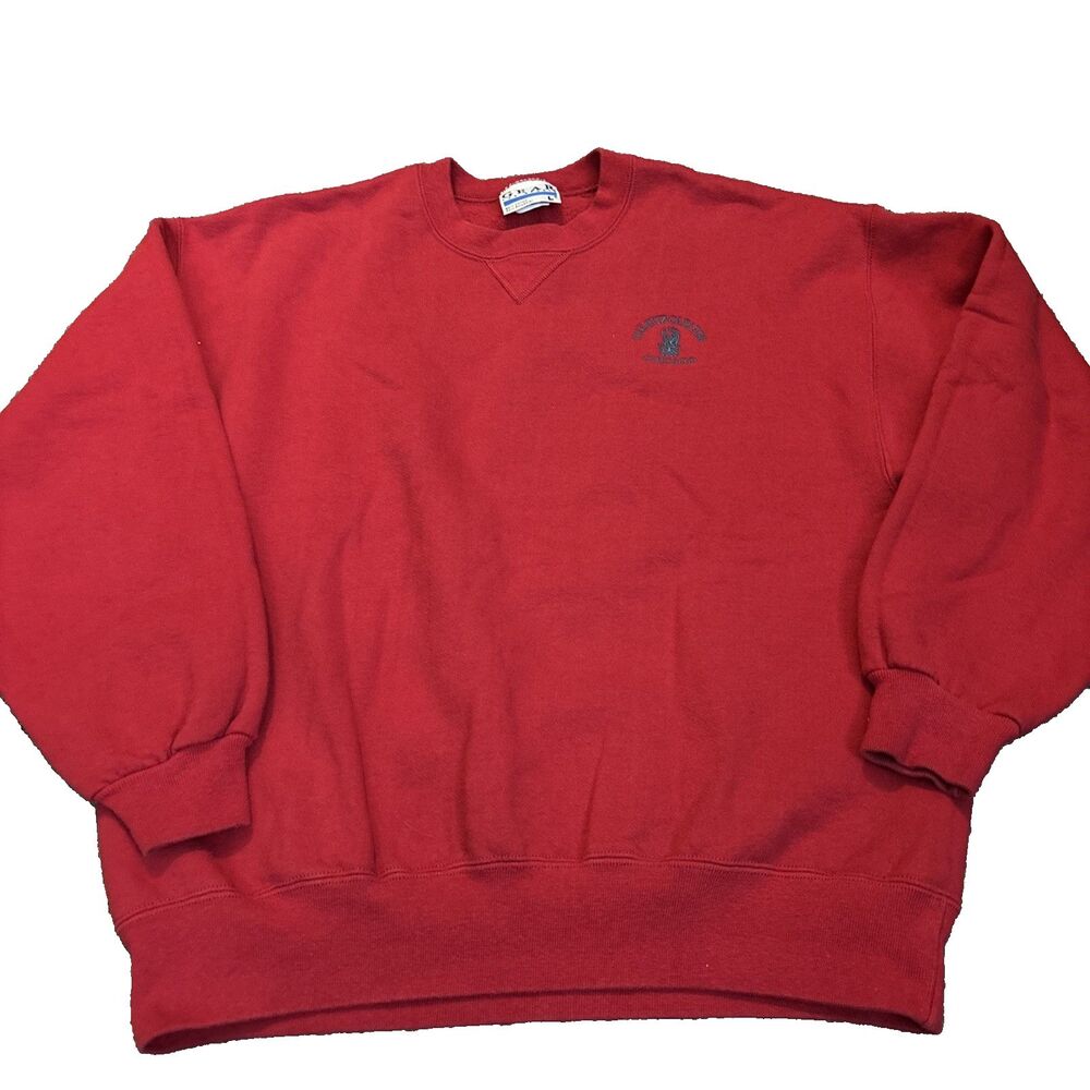 Vintage Gear For Sports Sweater Mens - Red Ritz Carlton Chicago Large 50/50 USA
